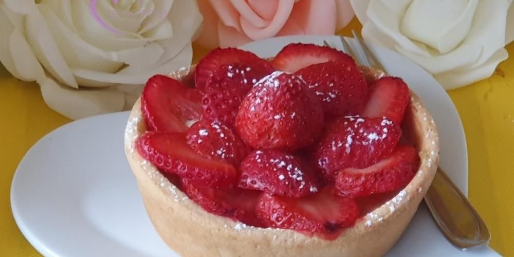 Quiches vanille fraises