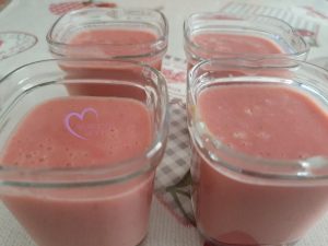 crème dessert aux fraises par "Les Recettes de Titi"