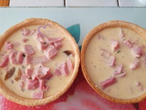 Quiches individuelles jambon champignons par "Les Recettes de Titi"