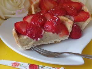 Quiches vanille fraises par "Les Recettes de Titi"