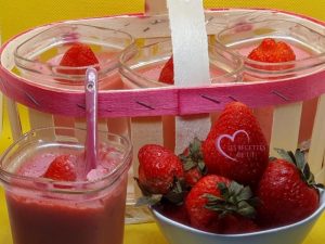 crème dessert aux fraises par "Les Recettes de Titi"