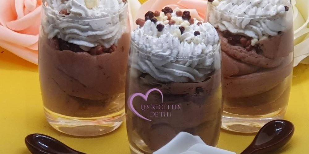 Verrines choco vanille