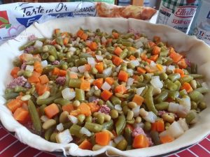 Tarte aux légumes et corned-beef par "Les Recettes de Titi"