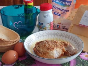Quiches individuelles poulet et crème au curry par "Les Recettes de Titi"