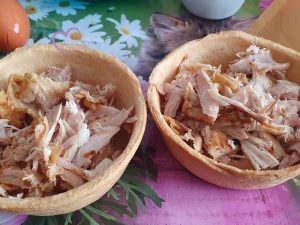 Quiches individuelles poulet et crème au curry par "Les Recettes de Titi"