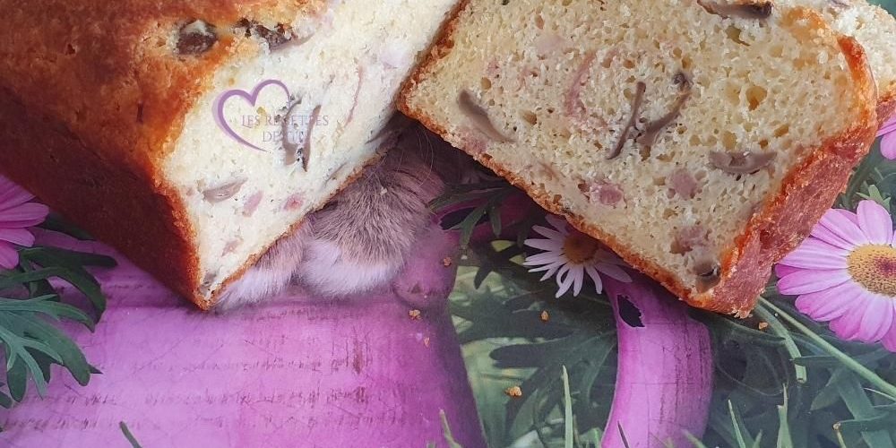 Cake jambon lardons et champignons