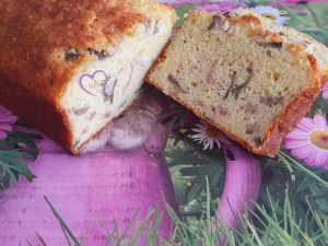 Cake jambon lardons et champignons par "Les Recettes de Titi"