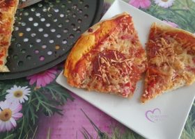 Pizza chorizo et lardons