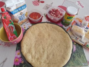 Pizza chorizo lardons par "Les Recettes de Titi"