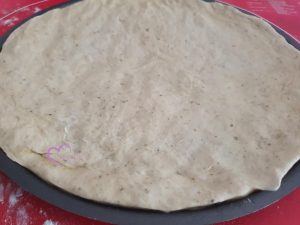 Pizza chorizo lardons par "Les Recettes de Titi"