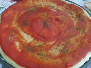 Pizza chorizo lardons par "Les Recettes de Titi"