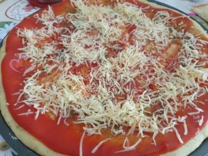 Pizza chorizo lardons par "Les Recettes de Titi"
