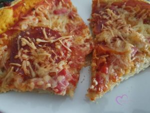 Pizza chorizo lardons par "Les Recettes de Titi"