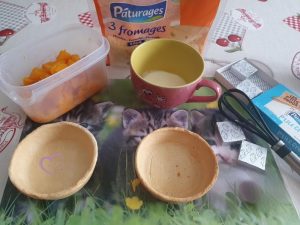 Quiches potiron curry et Kiri par "Les Recettes de Titi"