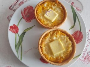 Quiches potiron curry et Kiri par "Les Recettes de Titi"