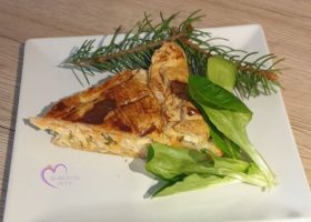 Tourte aux deux saumons et aux poireaux