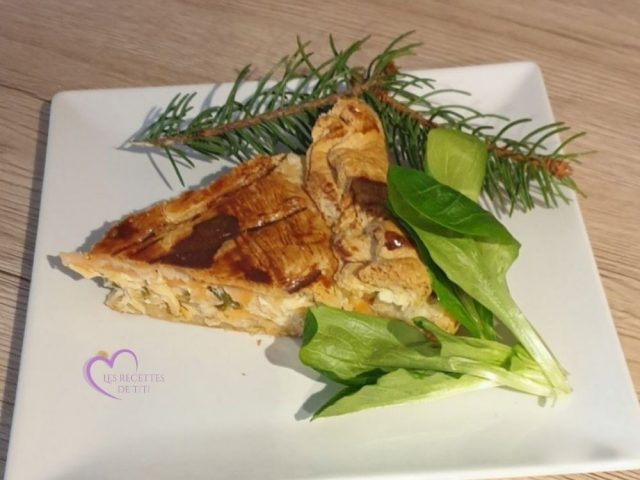 Tourte aux deux saumons et aux poireaux par "Les Recettes de Titi"