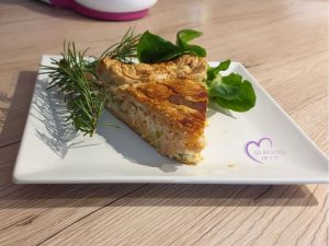 Tourte aux deux saumons et aux poireaux par "Les Recettes de Titi"