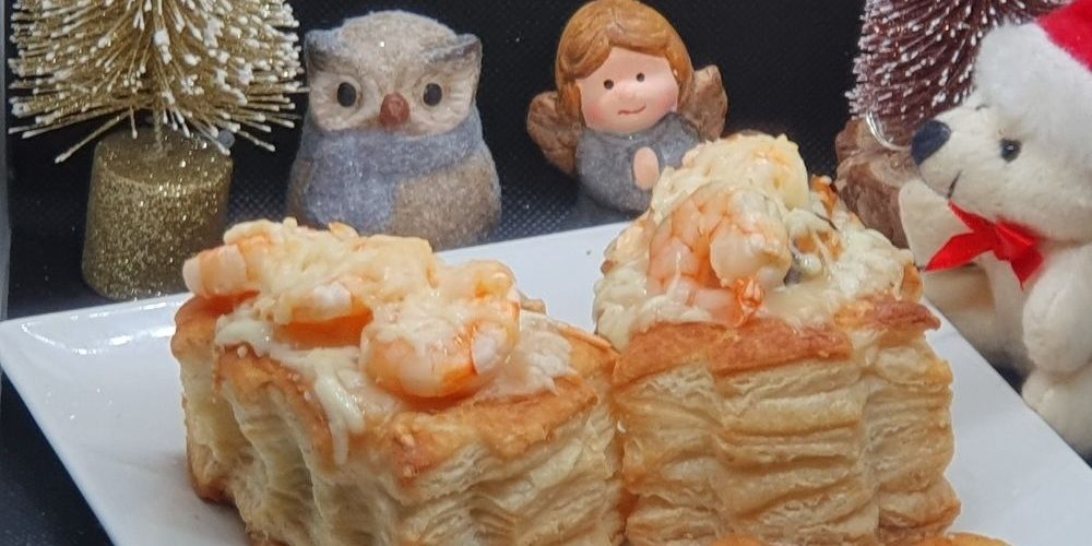 Bouchées feuilletées aux fruits de mer