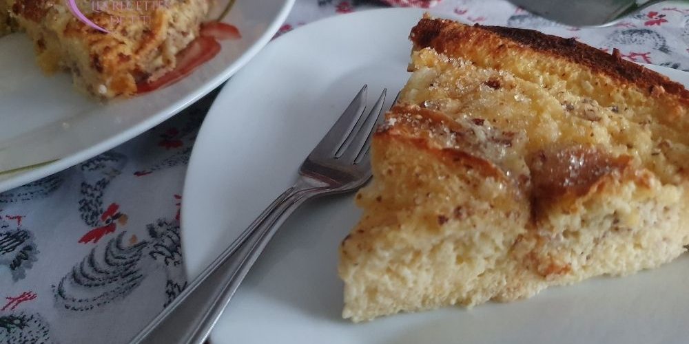 Gâteau de brioche perdue aux noisettes