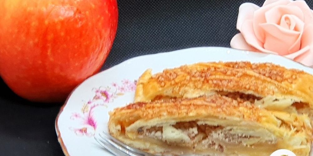 Feuilleté aux pommes et à la noisette