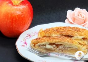 Feuilleté aux pommes et à la noisette