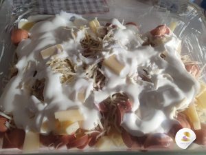 Gratin de pommes de terre mini saucisses et raclette par Les Recettes de Titi