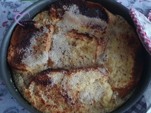 Gâteau de brioche perdue aux noisettes par "Les Recettes de Titi"