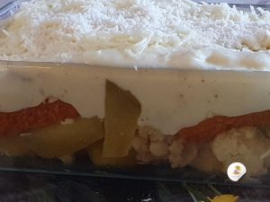 Gratin de choux-fleurs et poissons panés par "Les Recettes de Titi"