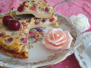 Clafoutis cerises et noix de coco par "Les Recettes de Titi"