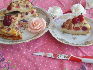 Clafoutis cerises et noix de coco par "Les Recettes de Titi"