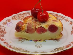 Clafoutis cerises et noix de coco par "Les Recettes de Titi"