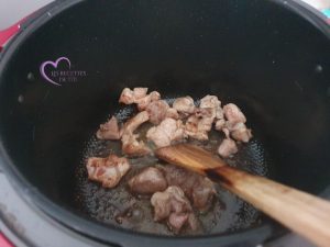 One pot pasta dinde lardons et champignons au Cookeo par "Les Recettes de Titi"