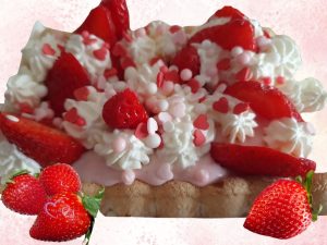 Charlotte aux fraises au fromage frais par les "Recettes de Titi"