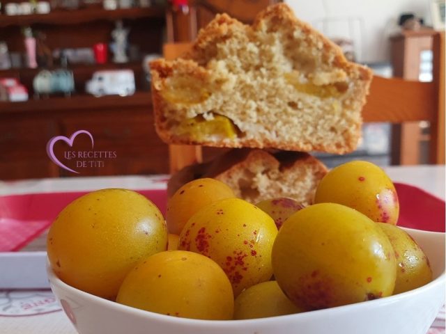 Cake aux mirabelles par "Les Recettes de Titi"