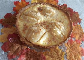 Tarte aux poires et à la noix de coco
