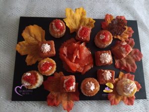 Mini bouchées feuilletées à la truite fumée et au fromage frais "Par les Recettes de Titi"