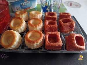 Mini bouchées feuilletées à la truite fumée et au fromage frais "Par les Recettes de Titi"