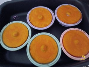Petits flans aux carottes au cumin par "Les Recettes de Titi"