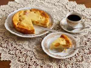 entremets aux pêches au sirop par "Les Recettes de Titi"